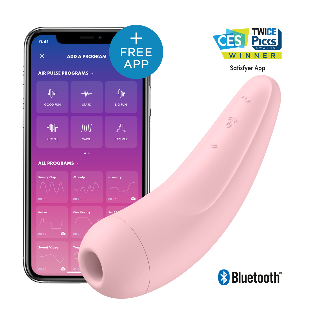 Satisfyer - Curvy 2 + Rosa