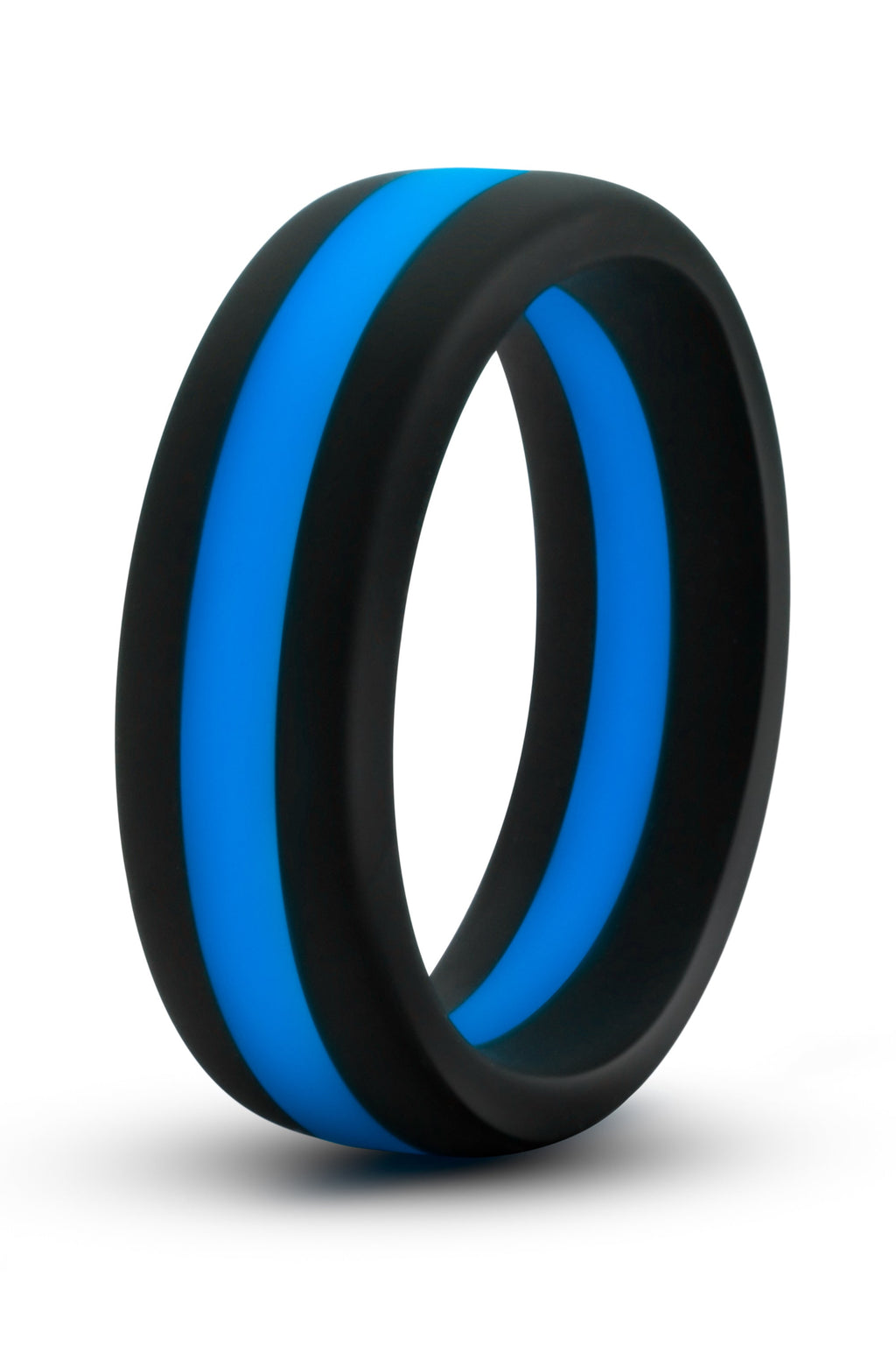 ANELLO PER IL PENE GO PRO IN SILICONE PERFORMANCE NERO/BLU