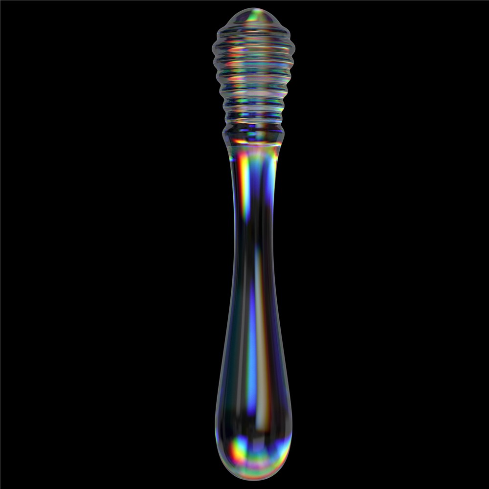 Dildo in vetro Twilight Gleam - Piaceri gemelli
