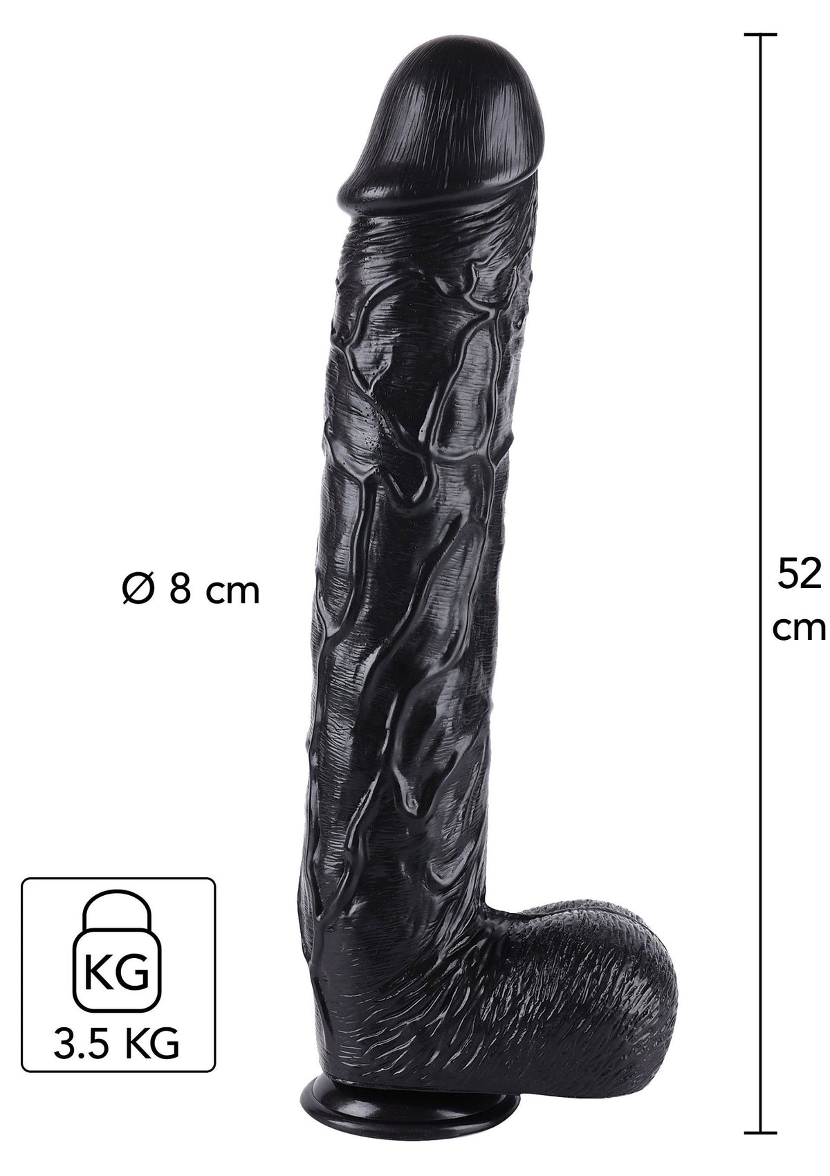 Dong 52 cm nero