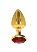 Plug anale con gioiello di diamante S oro