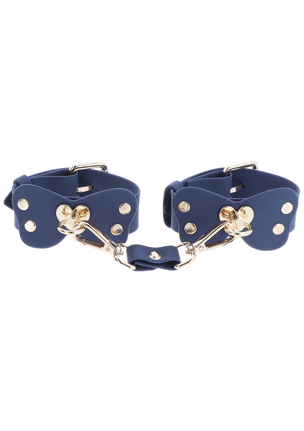 Set di polsini in silicone blu
