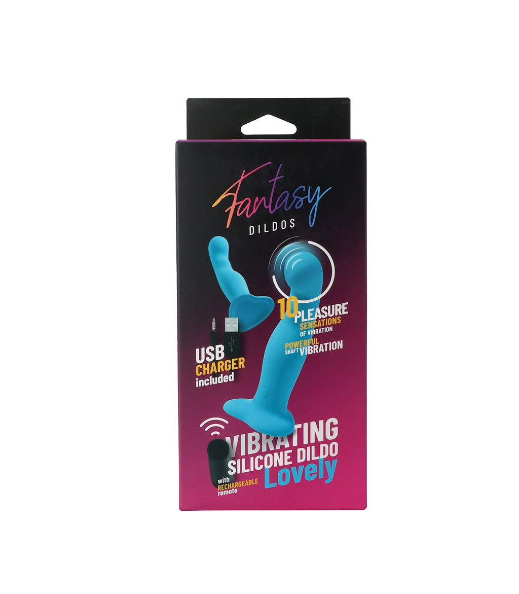 DILDO VIBRANTE IN SILICONE "LOVELY" CON TELECOMANDO