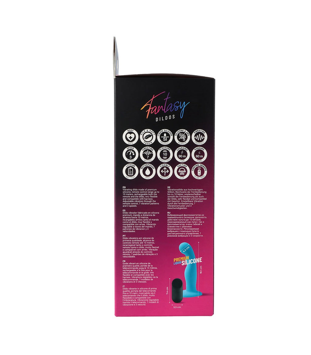 DILDO VIBRANTE IN SILICONE "LOVELY" CON TELECOMANDO