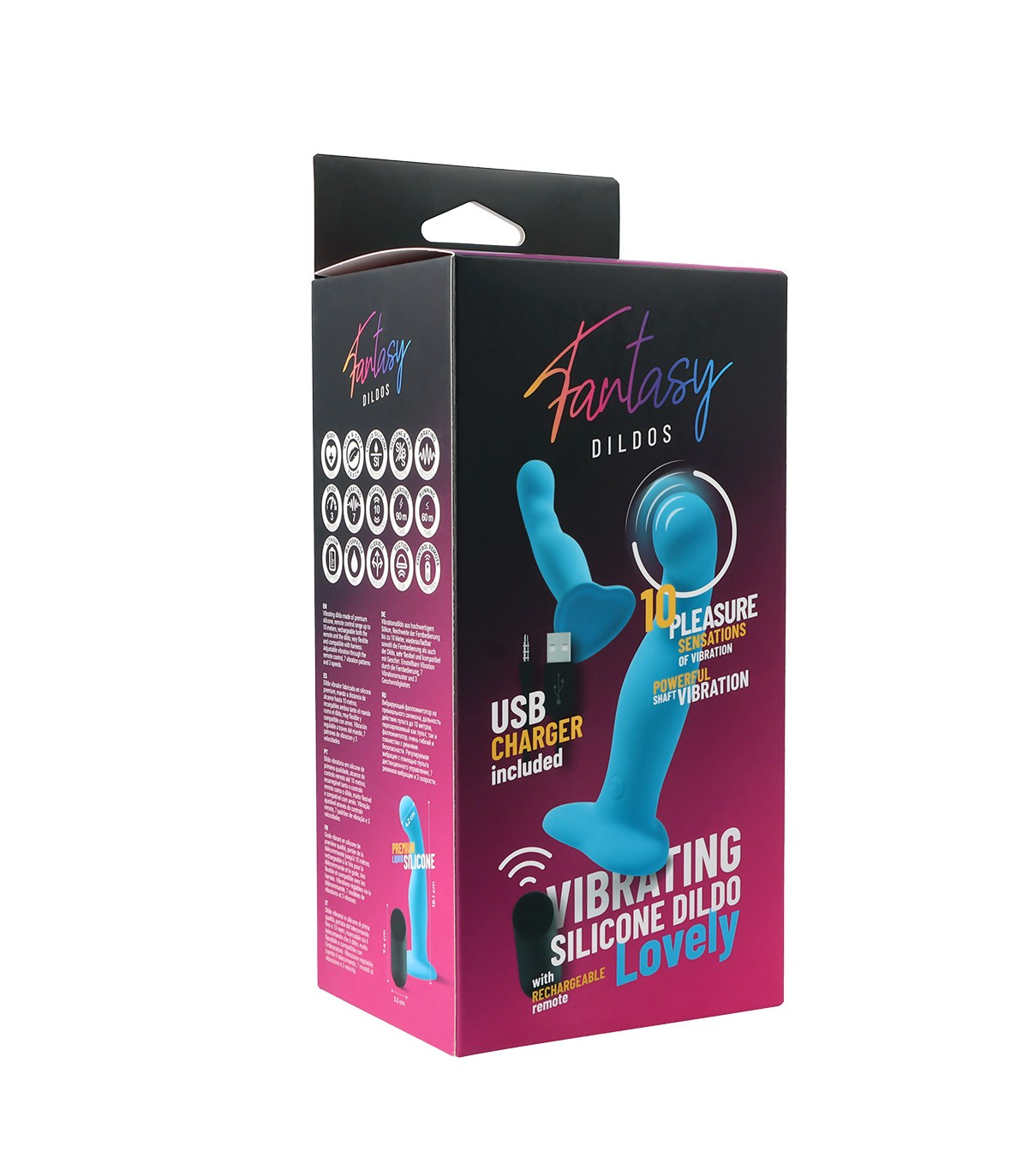 DILDO VIBRANTE IN SILICONE "LOVELY" CON TELECOMANDO