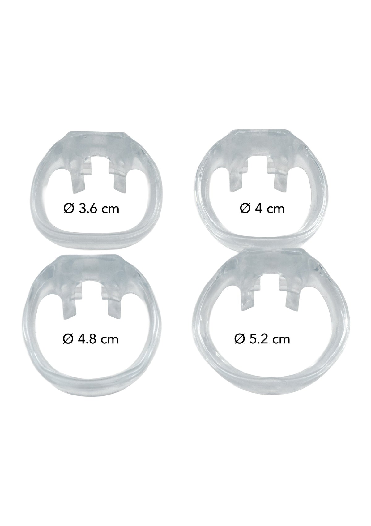 Gabbia per pene Clear Control Regular trasparente