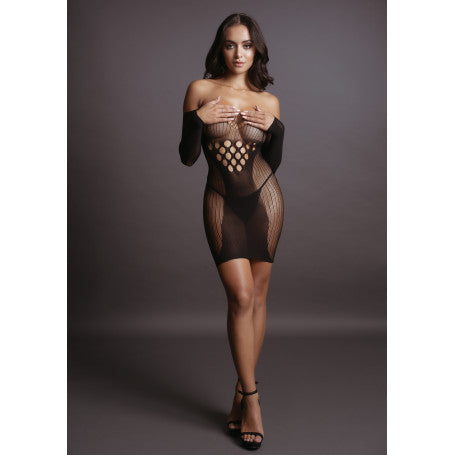 LANGÄRMLIGES MINIKLEID